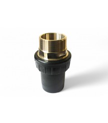 Перехід пластик PE / латунь 63 2"M Halock